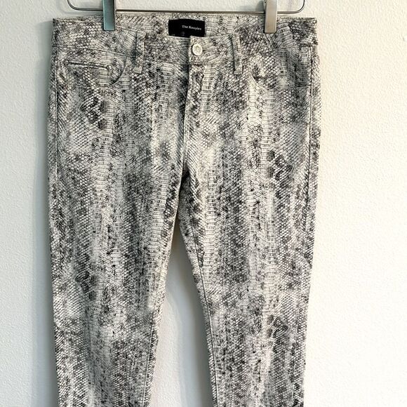 The Kooples Skin White Snake Print Pants Jeans Size 28 - Picture 1 of 11